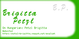 brigitta petzl business card